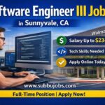 Software Engineer III jobs in Sunnyvale California with salary details