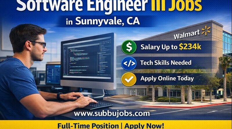 Software Engineer III jobs in Sunnyvale California with salary details