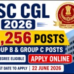 SSC CGL 2026 Notification 12256 Posts Apply Online